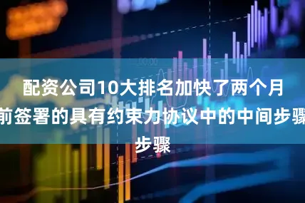 配资公司10大排名加快了两个月前签署的具有约束力协议中的中间步骤